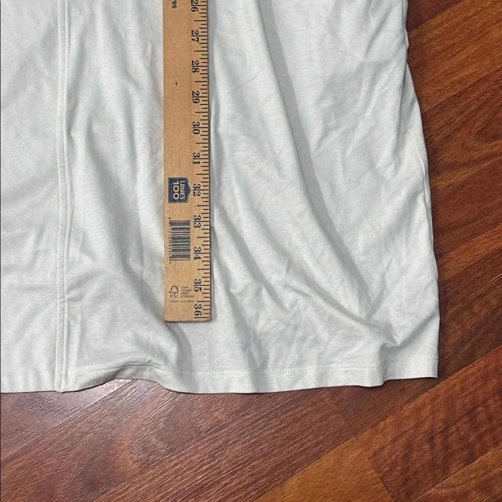 EILEEN FISHER Tencel Long White Open Front Cardigan XL